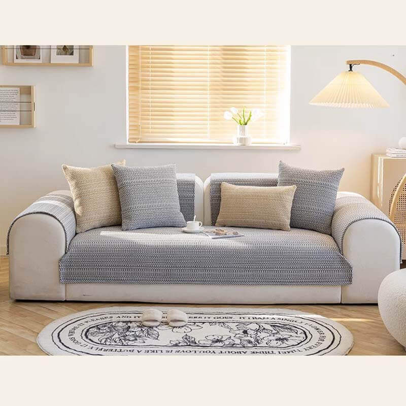Nature Linen Håndvevd Anti-ripes Sofatrekk 70x70 cm | Luvikno