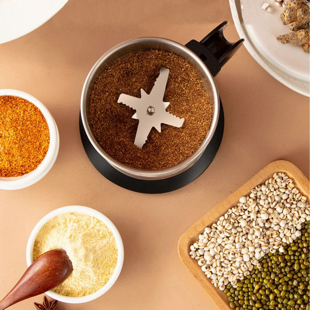 KeukenMaestro Food Mill – Elektrisk krydder- og kaffekvern 300 ml | Luvikno