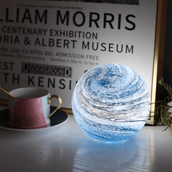 Glass Moon Lamp Luvikno