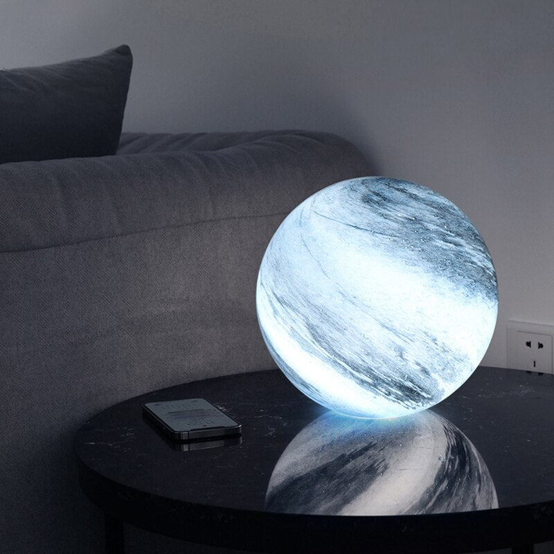 Glass Moon Lamp Luvikno