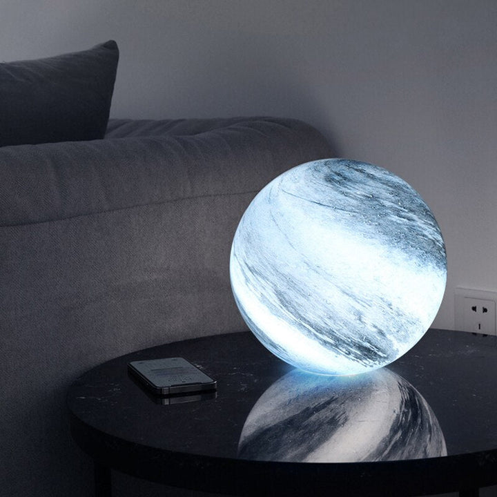 Glass Moon Lamp Luvikno