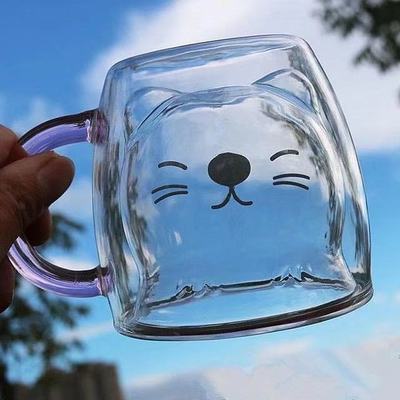 Glasskrus Dobbelveggs Glasskrus Bjørn Dyr Dobbel Lag Glasskrus | Luvikno