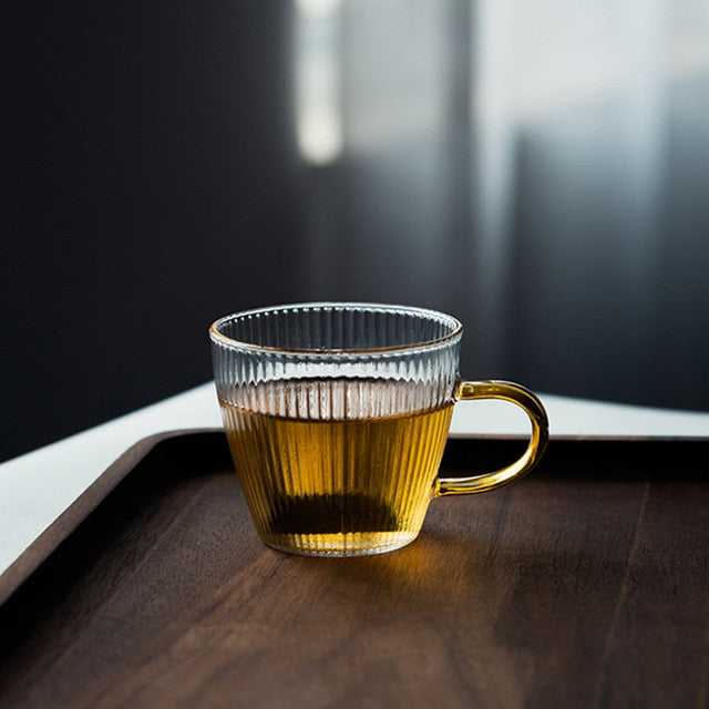 Glass Pot Filter Trebruk Håndtak Te Seremoni Transparent Tevare Sett | Luvikno