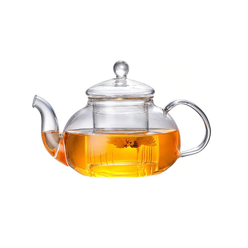 Glass Te Sett Varmeresistent Glass Te Infuser Kanne Dobbelvegg Glass | Luvikno