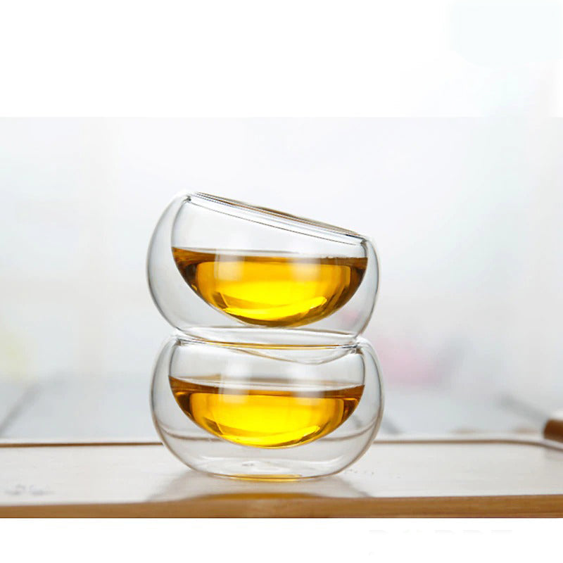 Glass Te Sett Varmeresistent Glass Te Infuser Kanne Dobbelvegg Glass | Luvikno