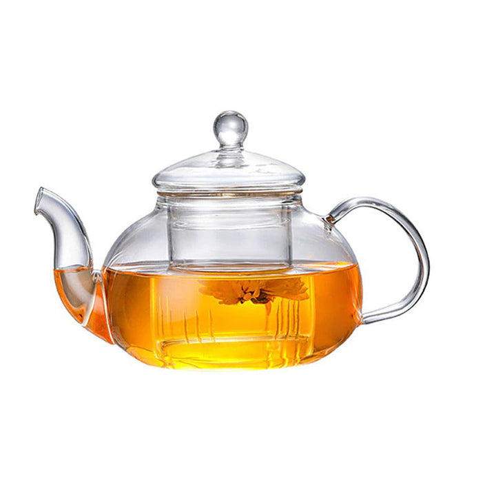 Glass Te Sett Varmeresistent Glass Te Infuser Kanne Dobbelvegg Glass | Luvikno