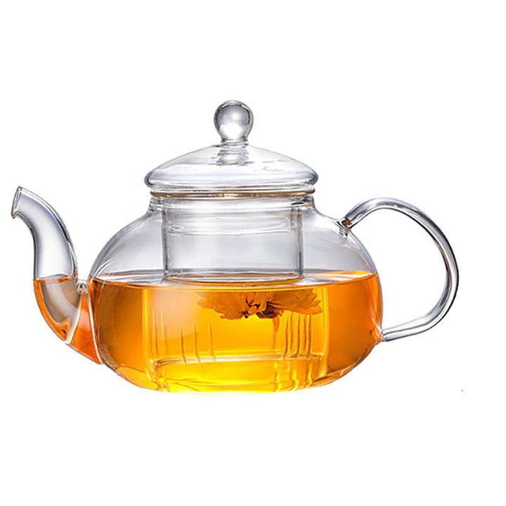 Glass Te Sett Varmeresistent Glass Te Infuser Kanne Dobbelvegg Glass | Luvikno