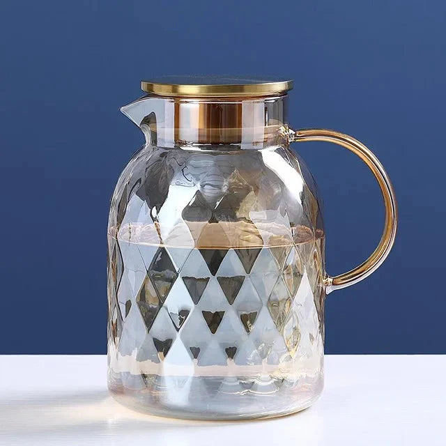 Glass Vannflasker Amber Farge Hjem Blomster Tekanne Kjele Termos | Luvikno