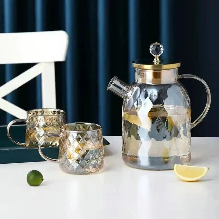 Glass Vannflasker Amber Farge Hjem Blomster Tekanne Kjele Termos | Luvikno