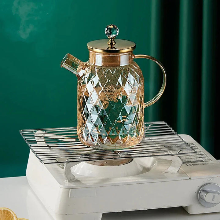 Glass Vannflasker Amber Farge Hjem Blomster Tekanne Kjele Termos | Luvikno