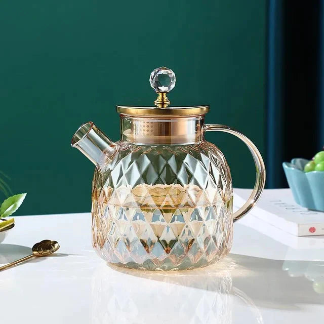Glass Vannflasker Amber Farge Hjem Blomster Tekanne Kjele Termos | Luvikno