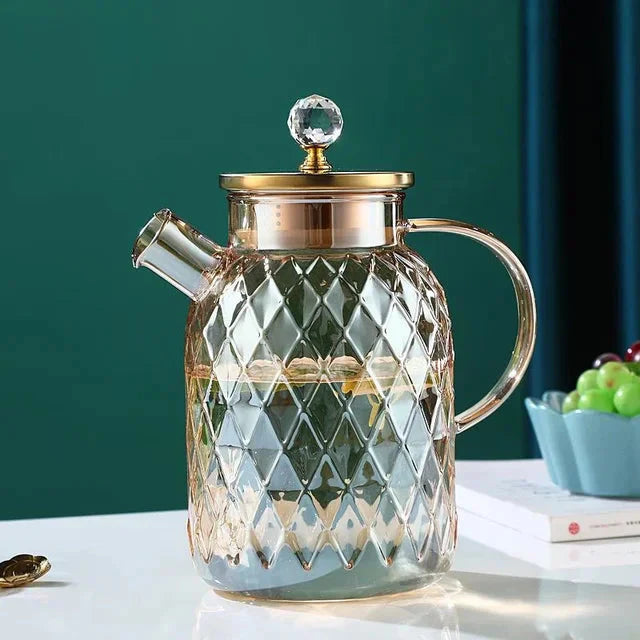 Glass Vannflasker Amber Farge Hjem Blomster Tekanne Kjele Termos | Luvikno