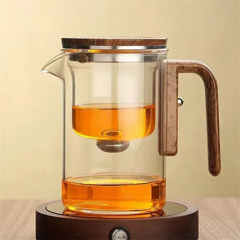 TheePuur Glassfera – Glass Teapot med løs filter for varm og kald te | Luvikno