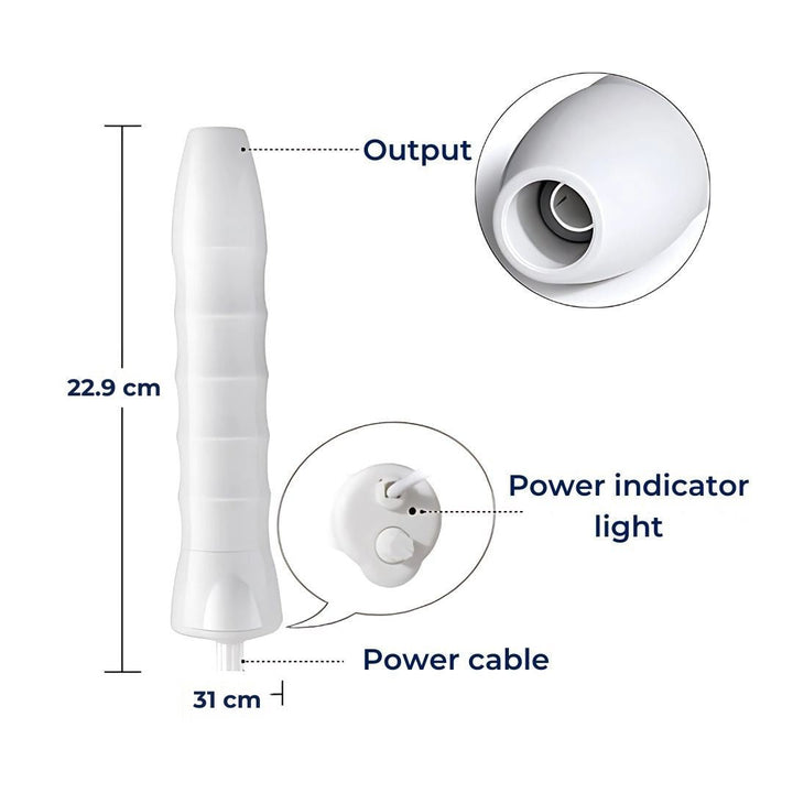 GlowVive Høyfrekvent D'arsonval Beauty Device | for Akne - Anti-Aging - Hudoppstramming - Hårvekst - Hodebunnspleie Luvikno