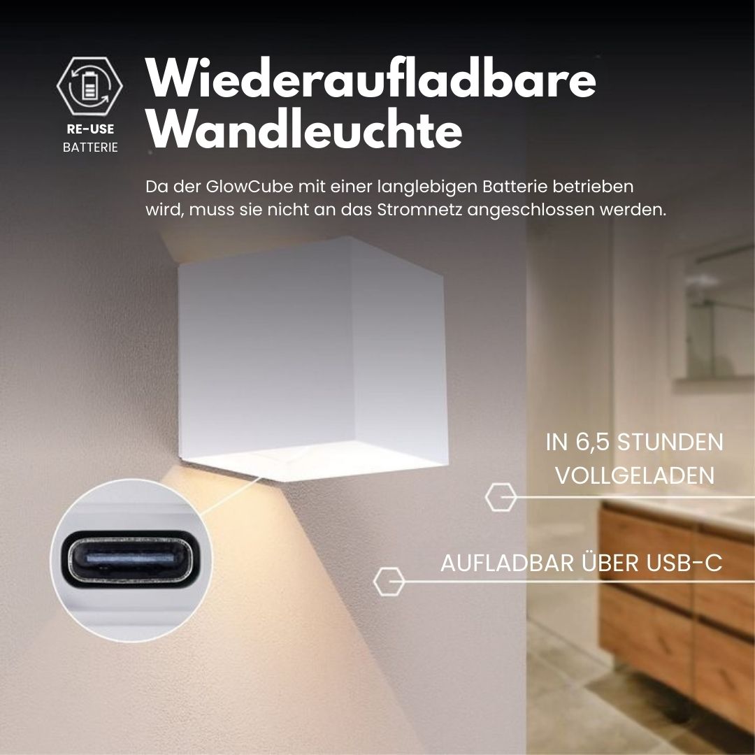 Cubic Ledningsfri Bevegelsessensor Vegglys | Luvikno