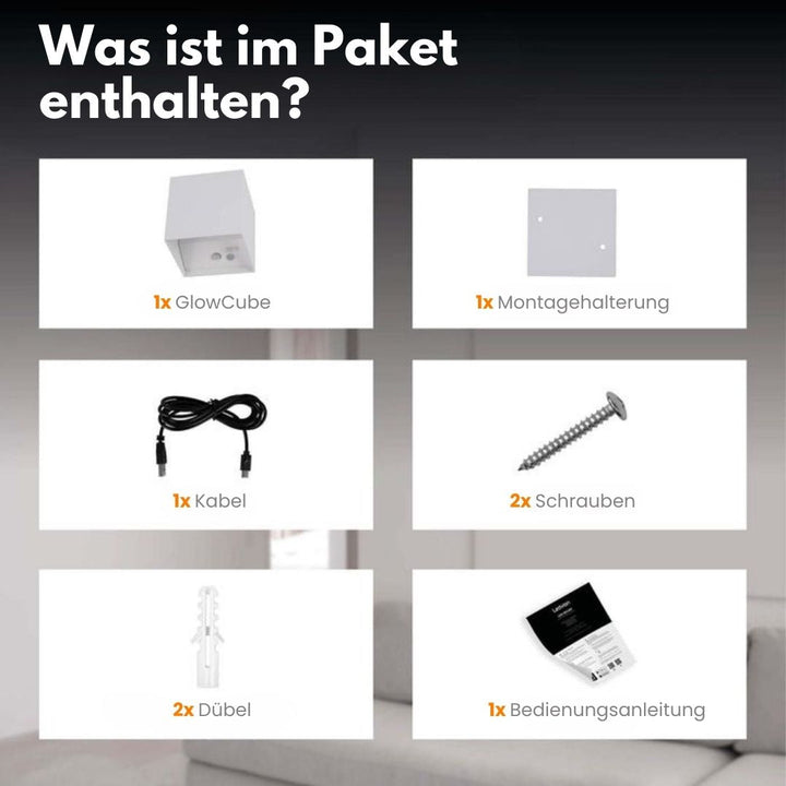 Cubic Ledningsfri Bevegelsessensor Vegglys | Luvikno