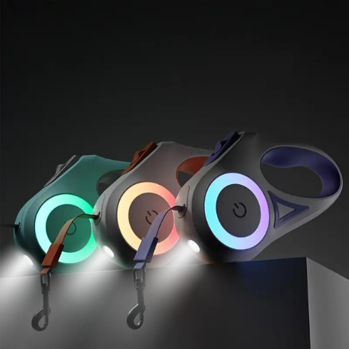 GlowGuard Lysende Hundeleash med Lommelykt Luvikno
