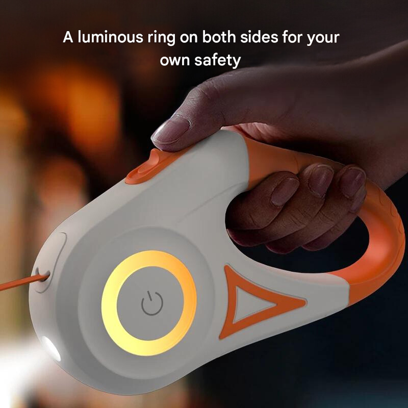 GlowGuard Lysende Hundeleash med Lommelykt Luvikno