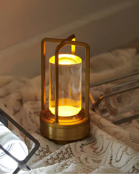 Luvikno | Varm LED Trådløs Bordlampe – Batteridrevet Nordisk Design - LED med Berøringskontroll, Egnet for Soverom, Hjem, Utendørs - Ideell Nattlampe