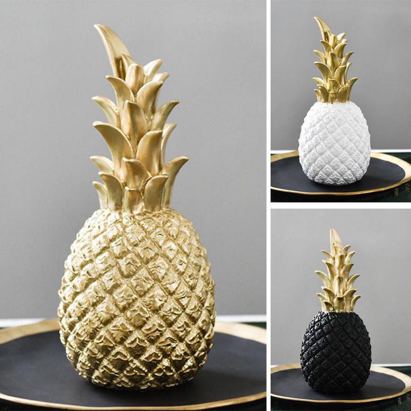Gylden Ananas Kjøkken Dekorasjon Med En Moderne Nordisk Stil | Luvikno