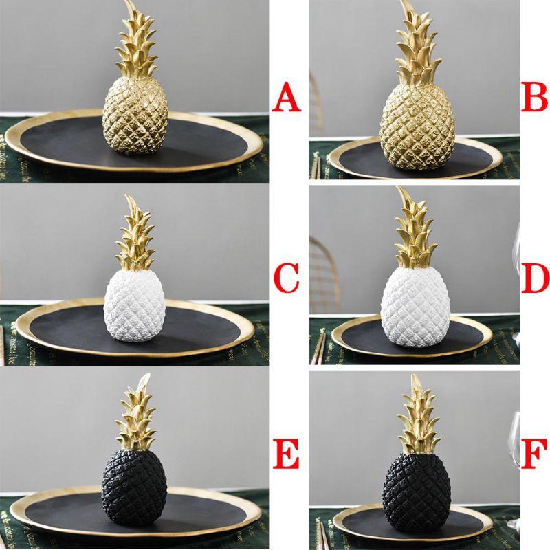 Gylden Ananas Kjøkken Dekorasjon Med En Moderne Nordisk Stil | Luvikno