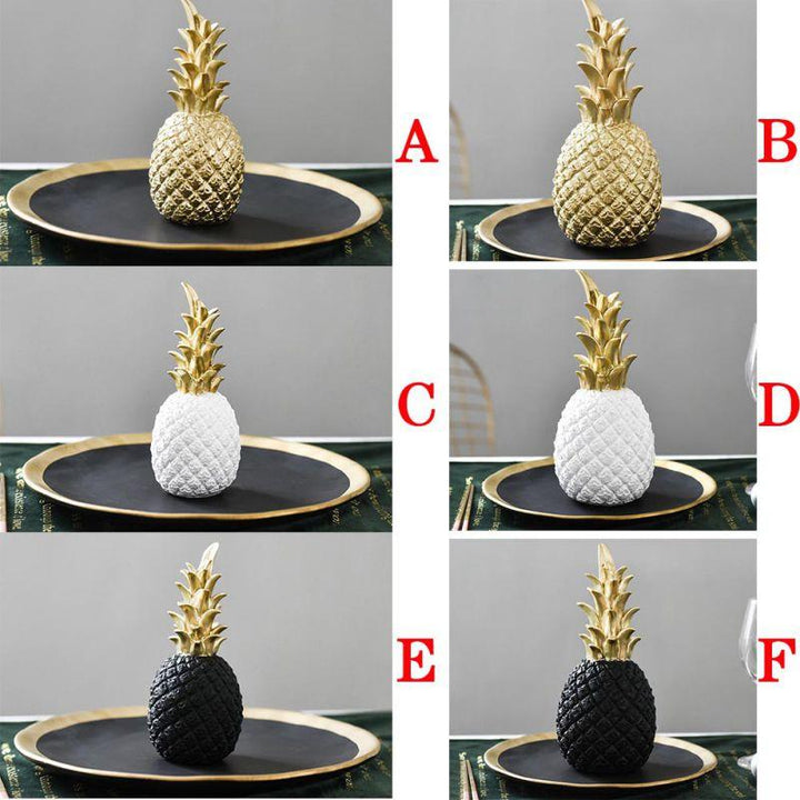 Gylden Ananas Kjøkken Dekorasjon Med En Moderne Nordisk Stil | Luvikno
