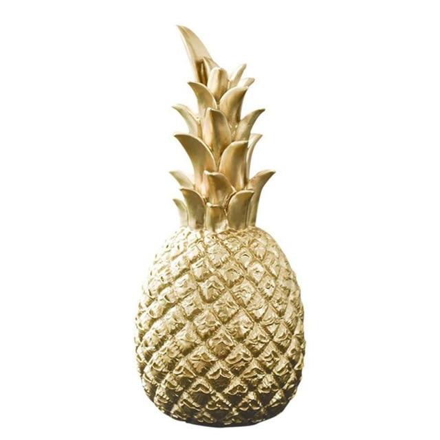 Gylden Ananas Kjøkken Dekorasjon Med En Moderne Nordisk Stil | Luvikno