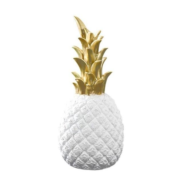 Gylden Ananas Kjøkken Dekorasjon Med En Moderne Nordisk Stil | Luvikno