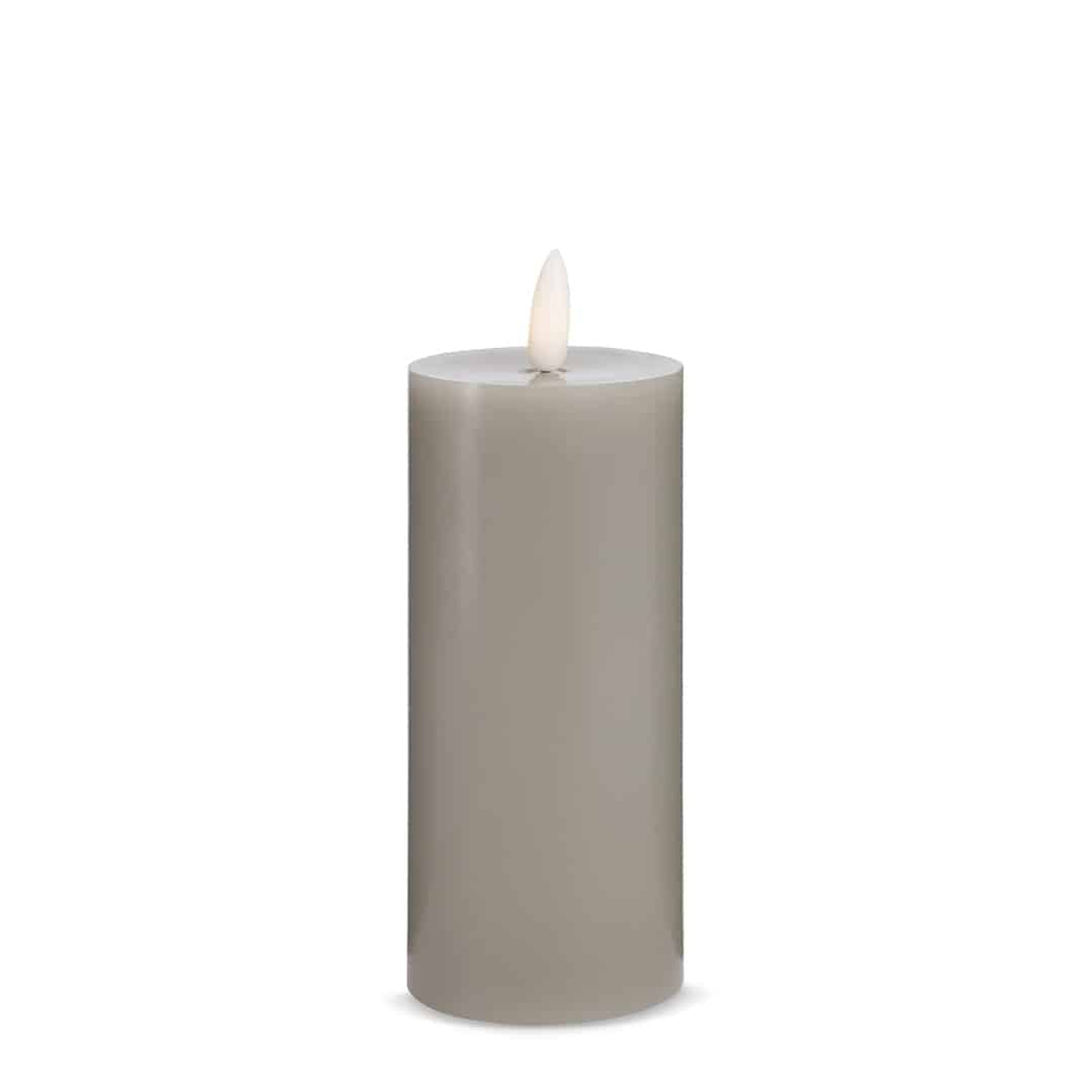 LED Stearinlys (1 stk) med realistisk 3D flamme 5 x 15 cm | Luvikno