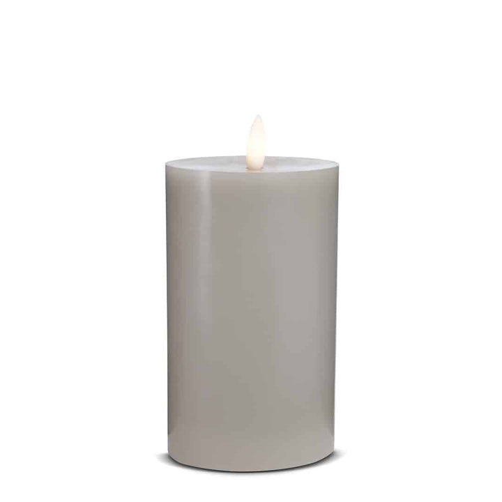 LED Stearinlys (1 stk) med realistisk 3D flamme 7,5 x 15 cm | Luvikno