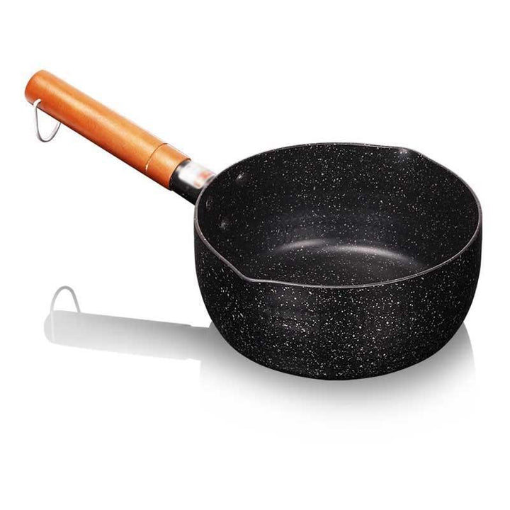 Granittbelegg Sauteuse med Trehåndtak | Luvikno