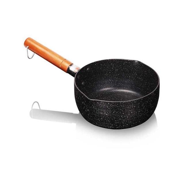 Granittbelegg Sauteuse med Trehåndtak | Luvikno