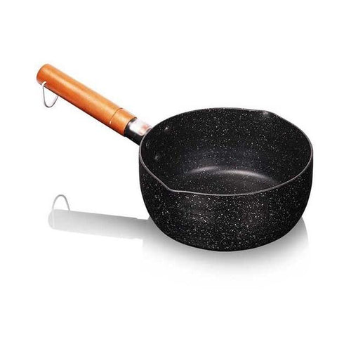 Granittbelegg Sauteuse med Trehåndtak | Luvikno