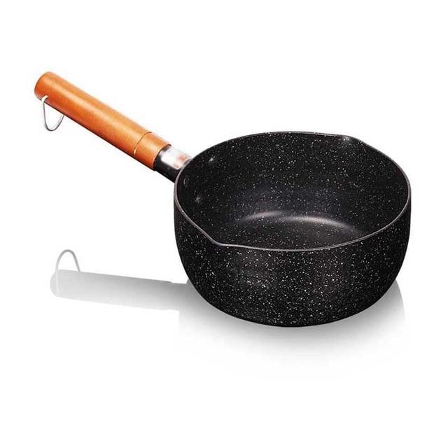 Granittbelegg Sauteuse med Trehåndtak | Luvikno