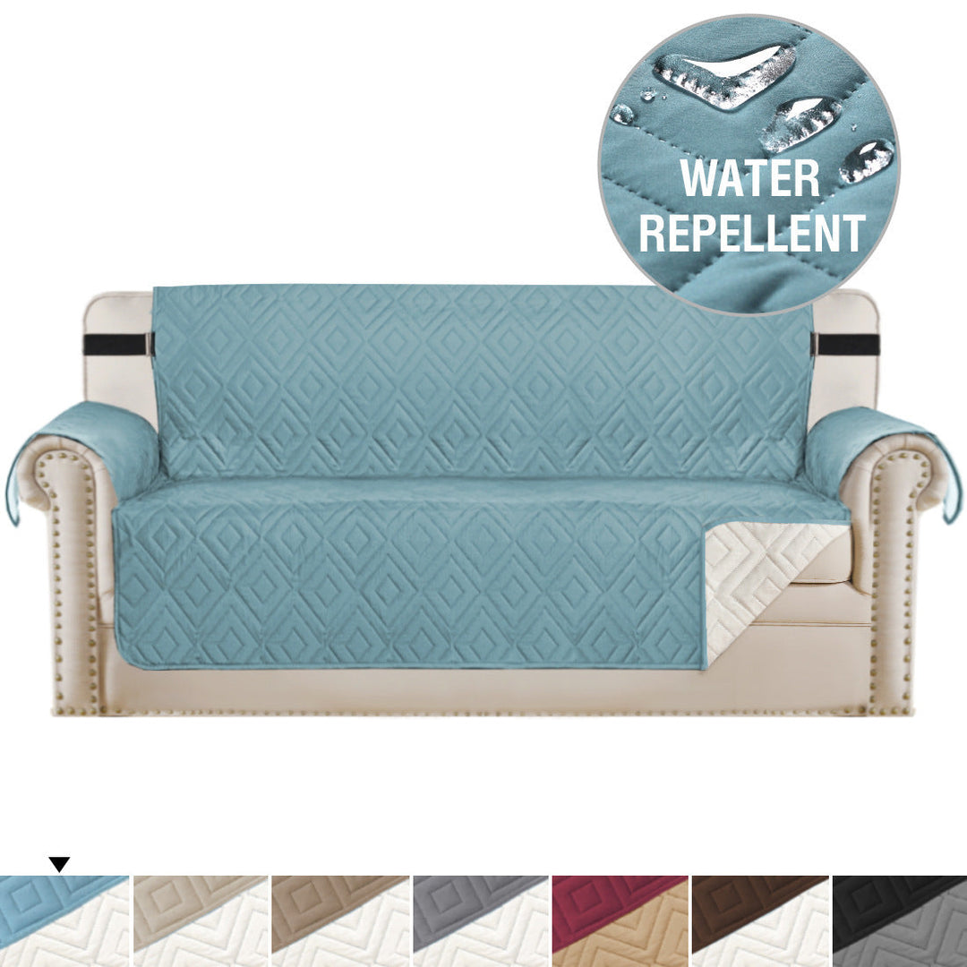 Quilted Sofa Cover Pet Protector Throw Waterproof Sofa Slip Covers 1/2/3 Settee Luvikno