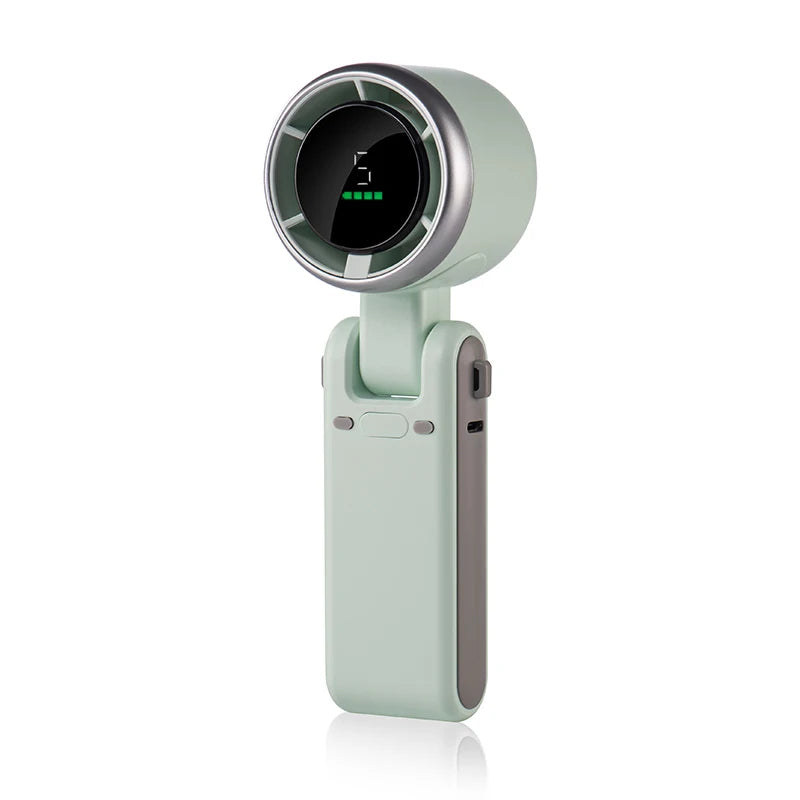 Sammenleggbart håndholdt turbo-vifte med digital skjerm | Luvikno