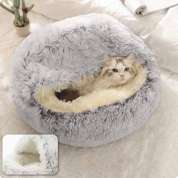 Kattehule Seng Plush Ortopedisk Rede Luvikno