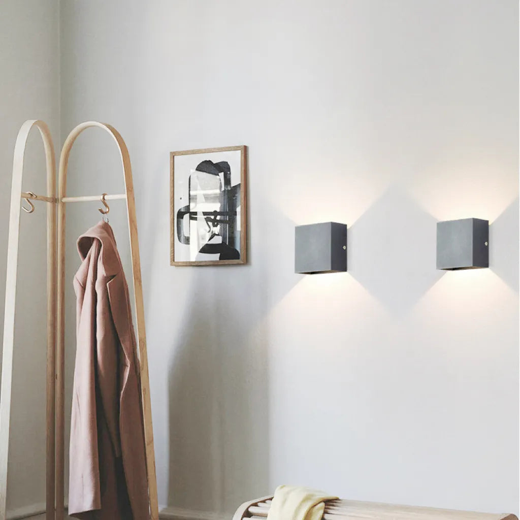 Vegglampe Moderne Svart Aluminium LED Lysarmatur Luvikno