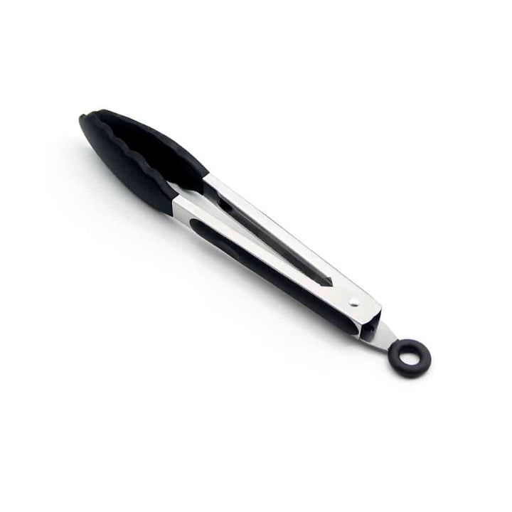 Silikontang og rustfritt stål grilltang - 23/30 cm - Hvit / Svart | Luvikno
