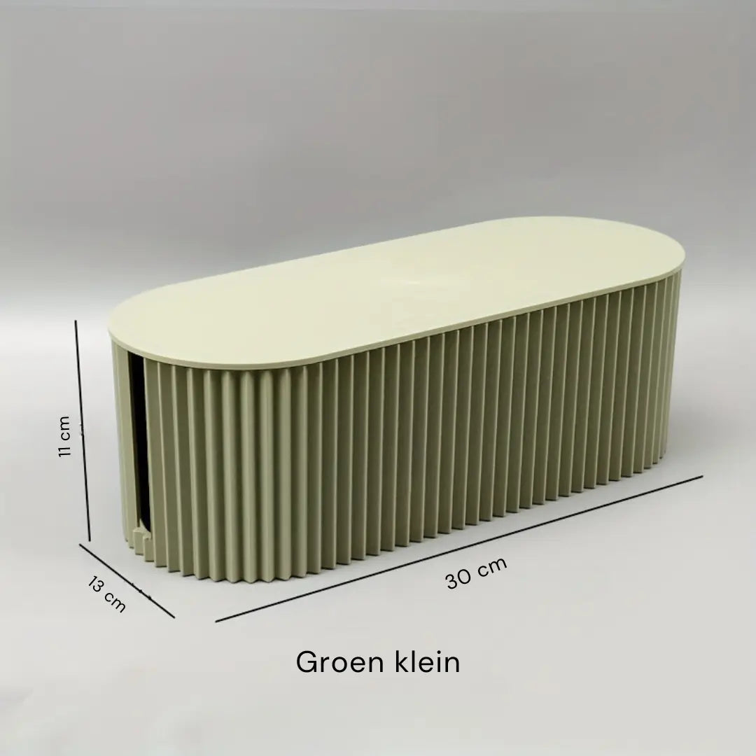 Luvikno | Ordoca Kabelboks Skrivebordsorganisator | Kabelhåndtering & Lagring | Hvit | 30x11x13 cm