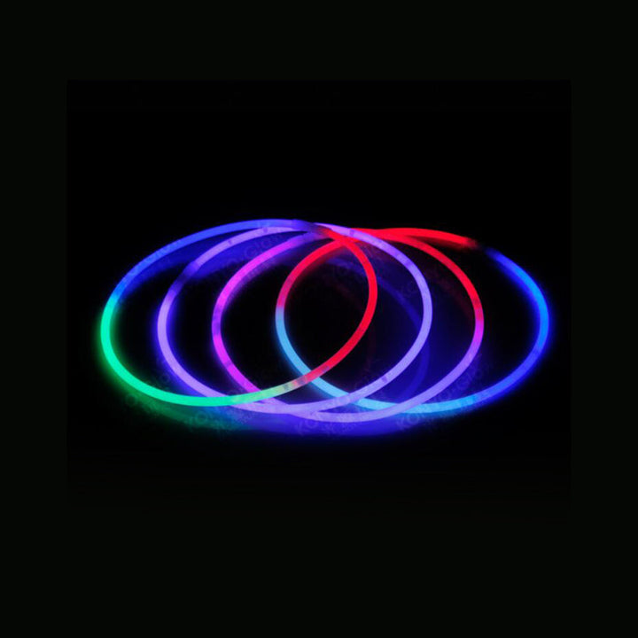 Glow Necklace Tri-color (50 pieces), 5 x 580 mm | Luvikno