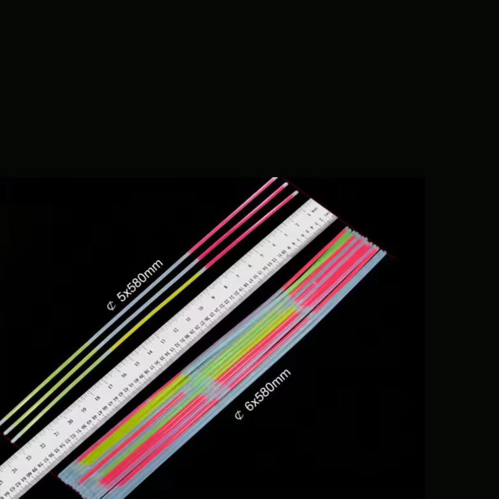 Glow Necklace Tri-color (50 pieces), 5 x 580 mm | Luvikno