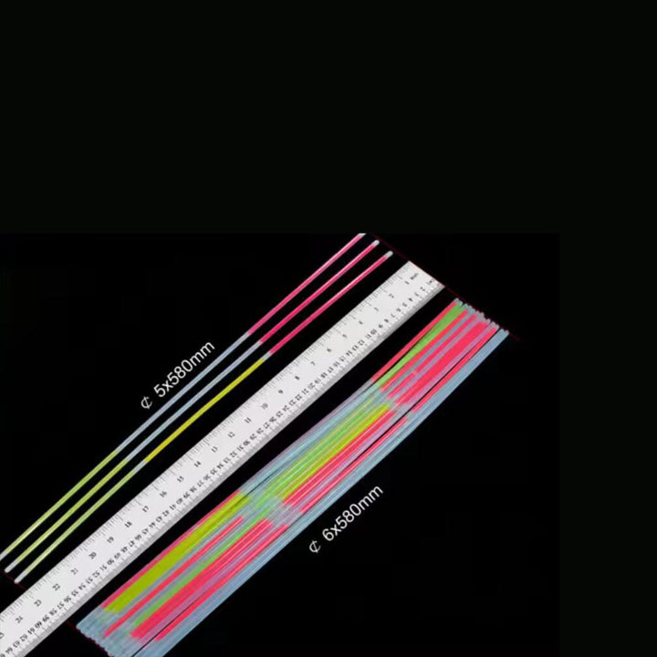 Glow Necklace Tri-color (50 pieces), 5 x 580 mm | Luvikno