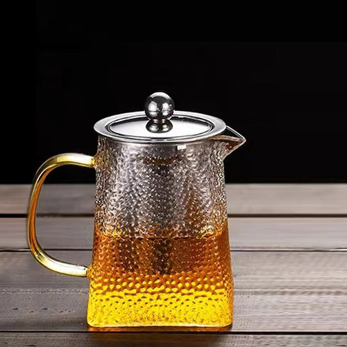 Hammer Glass Tekanne Med Rustfritt Stål Filter Varmebestandig Tekanne | Luvikno
