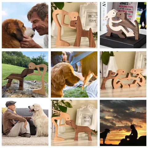Håndlaget hundefigur - HeartBond Luvikno