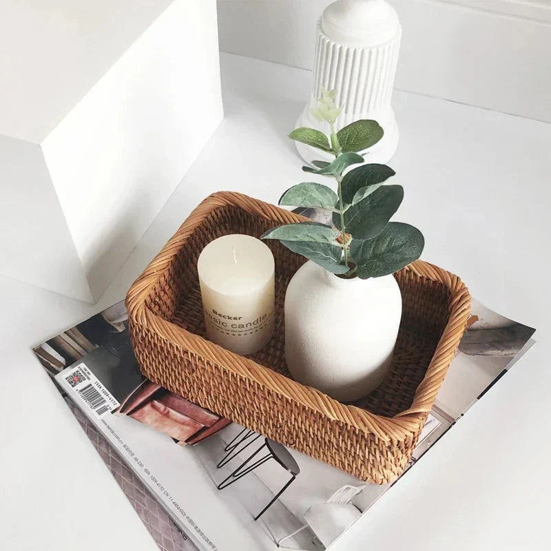 Luvikno | Håndvevd Rattan Pilkurv for Oppbevaring