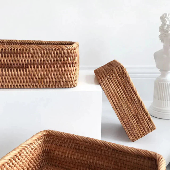 Luvikno | Håndvevd Rattan Pilkurv for Oppbevaring