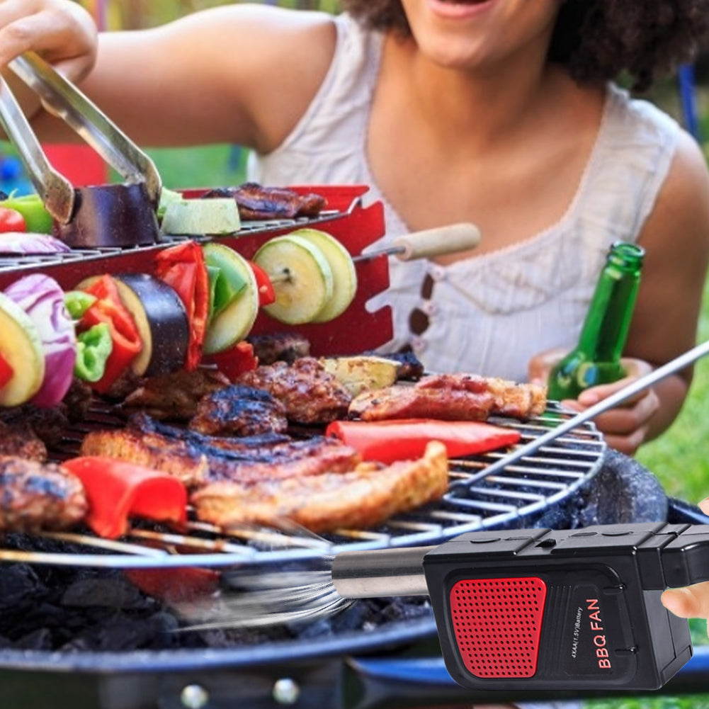 Håndholdt Elektrisitet BBQ Vifte Bærbar Matlaging Vifte for Utendørs BBQ | Luvikno