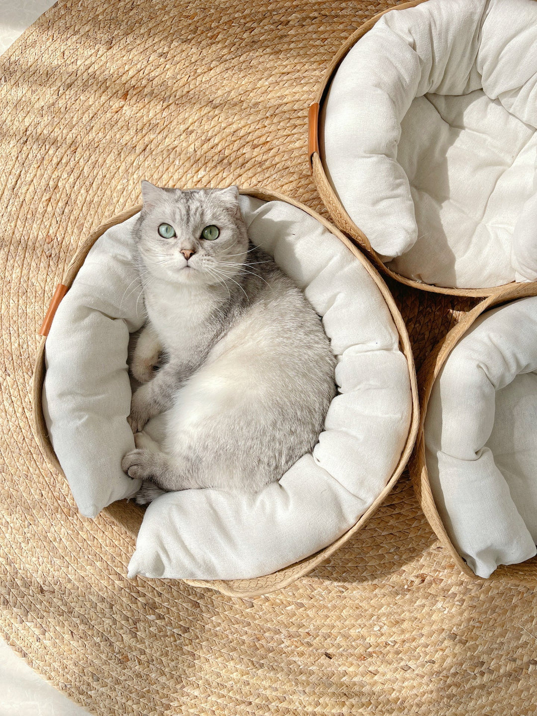 Håndlaget Komfortabel Katt Seng - LuxeSnooze Luvikno
