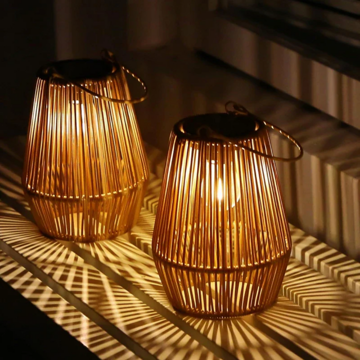 Luvikno | Håndvevd Vanntett Solhage Lampe - SunWeave